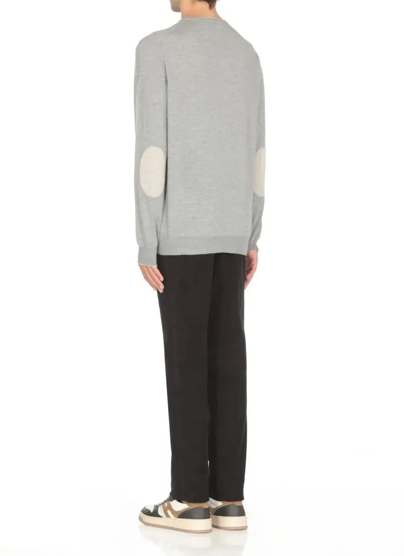   Fay  Grey Virgin Wool Sweater Grey  Pullover 