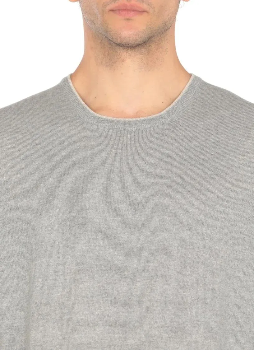   Fay  Grey Virgin Wool Sweater Grey  Pullover 