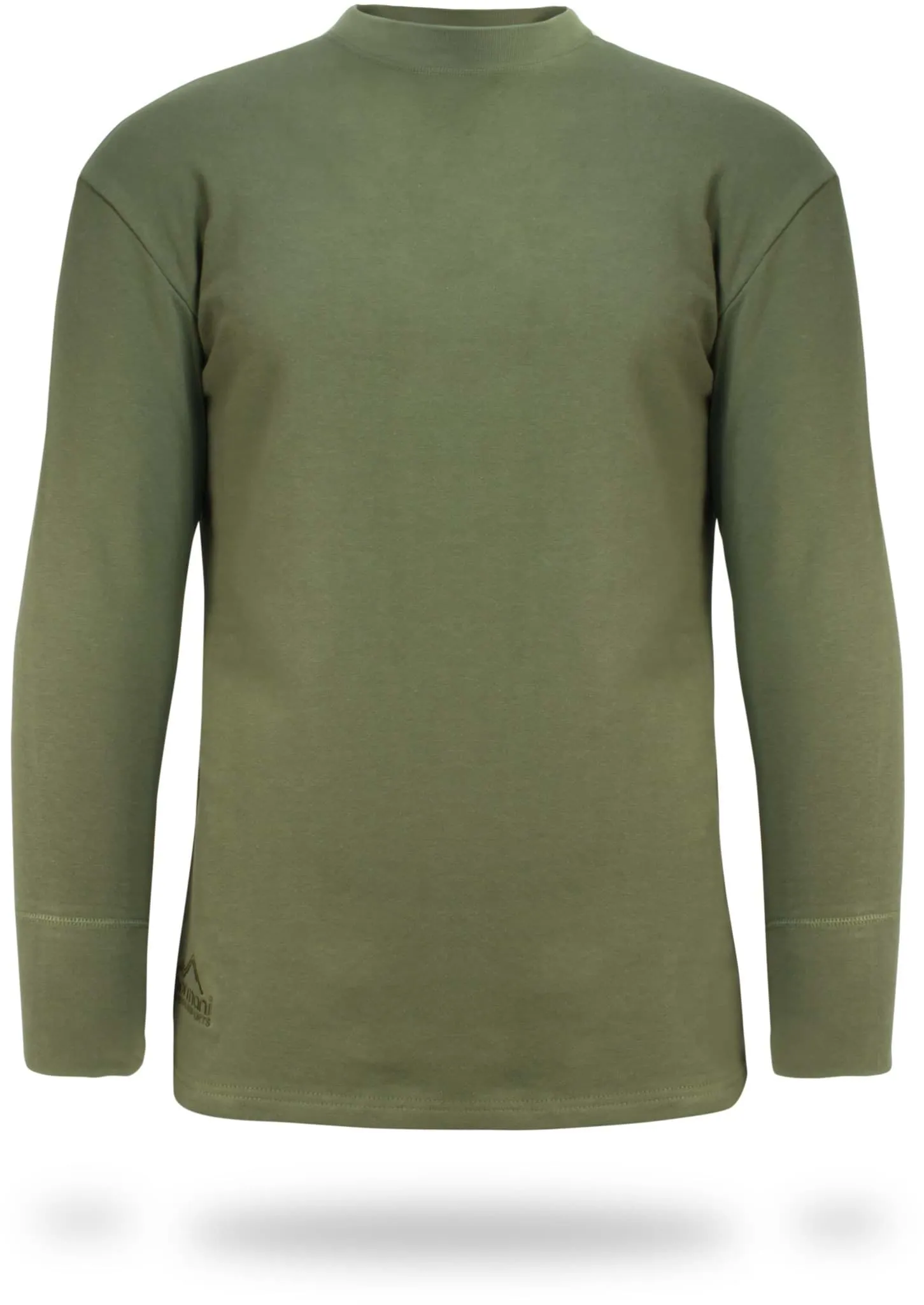 Herren Winter Plüsch Langarm-Shirt „Mackenzie“ Oliv